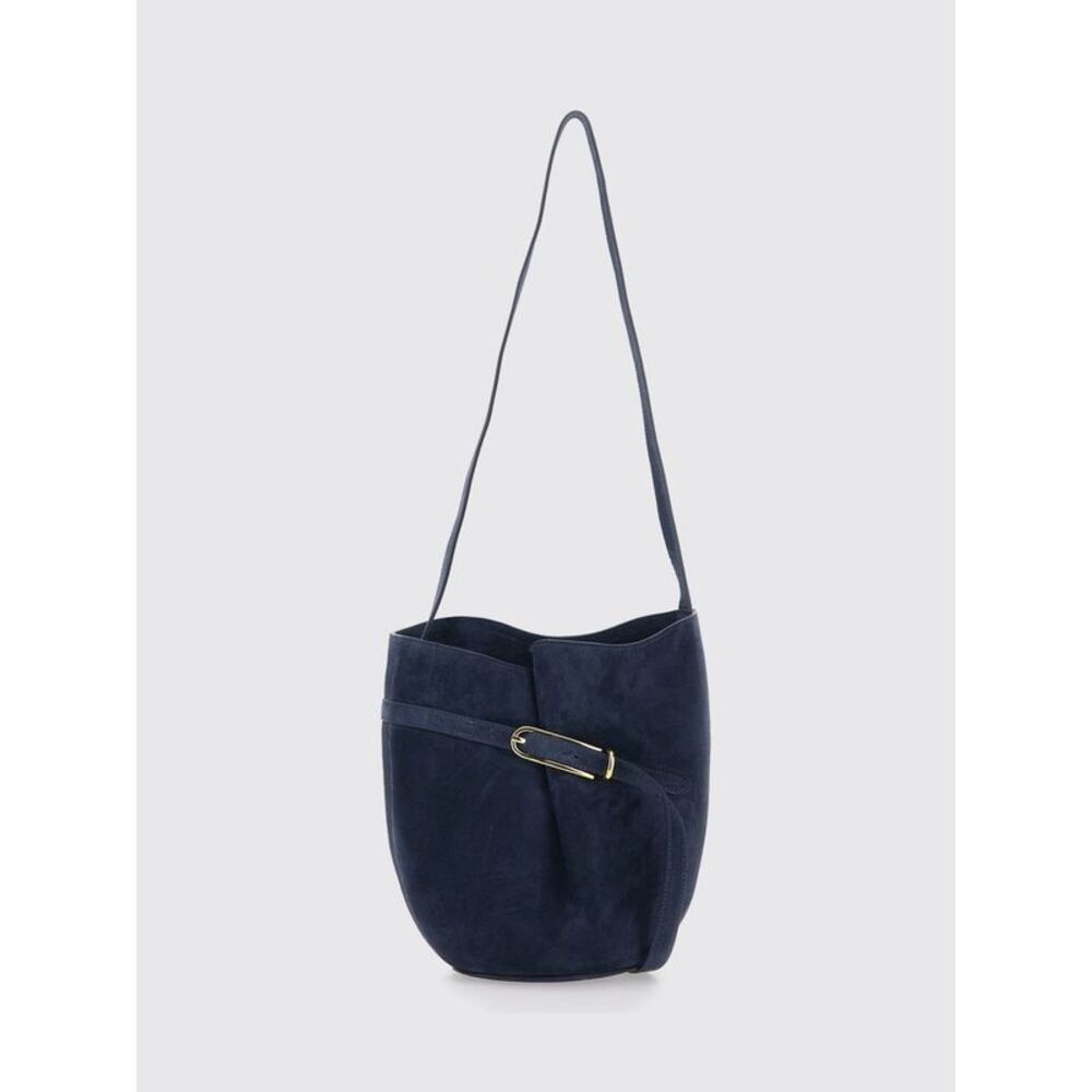 Liffner Women Suede Calfskin Bucket Bag Liffner With Flat Handle